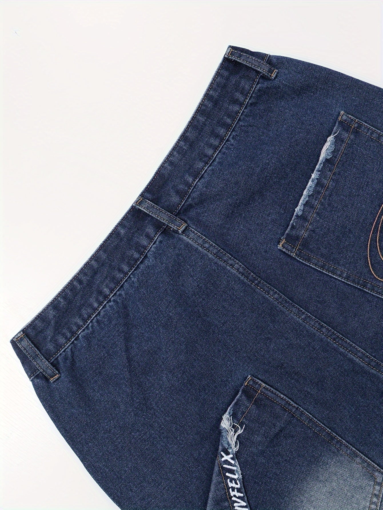 Men's Non-Stretch Denim jorts - Mid-Rise Relaxed Fit.