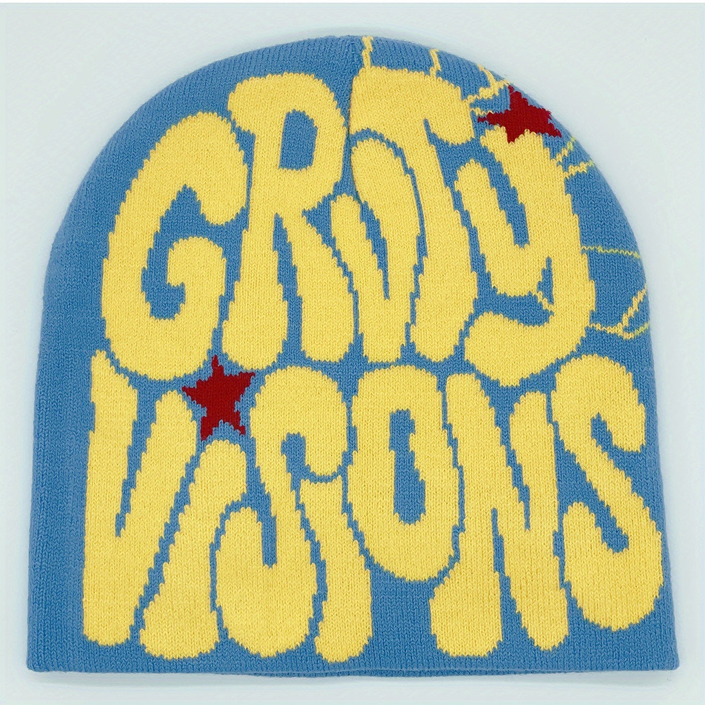 1pc Beanie Hat with graffiti style design.