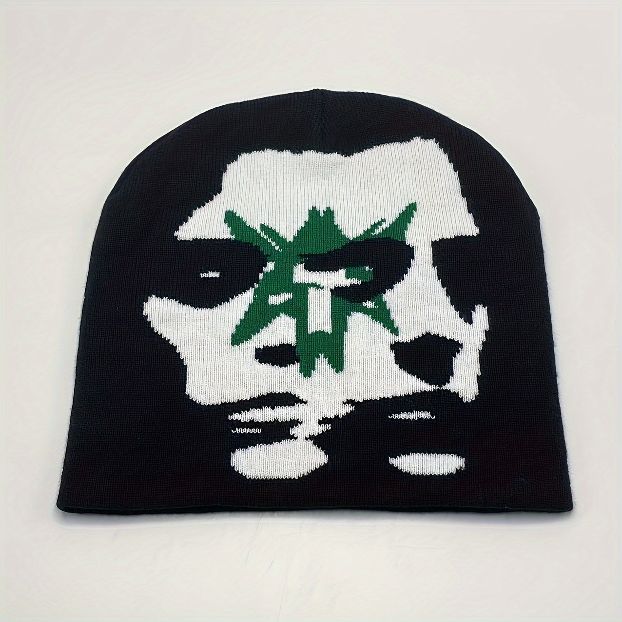 Stylish Jacquard Knit Beanie - Two-Tone Design | Perfect for Casual Wear, Y2K Retro Style | Ideal Gift Choice