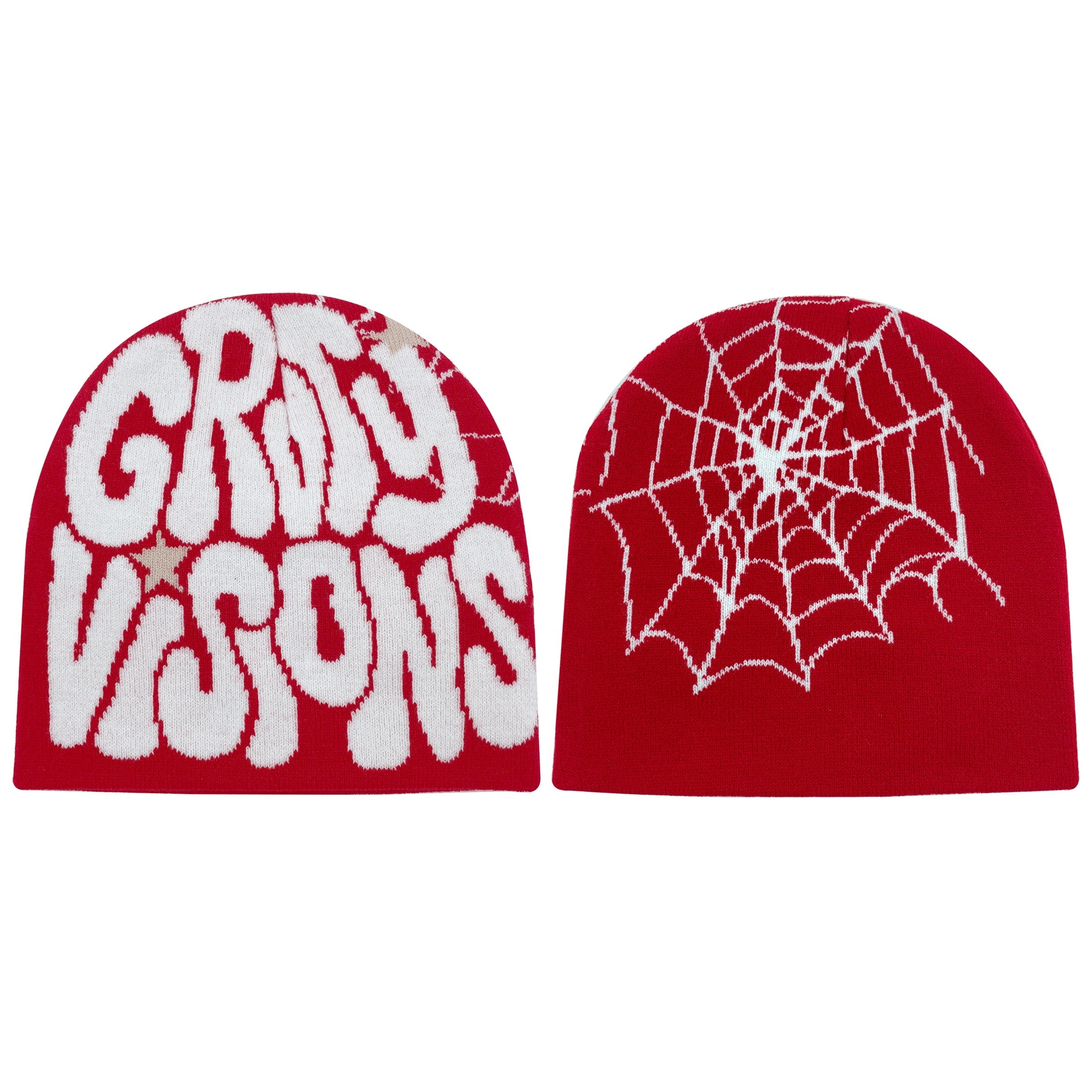 1pc Beanie Hat with graffiti style design.