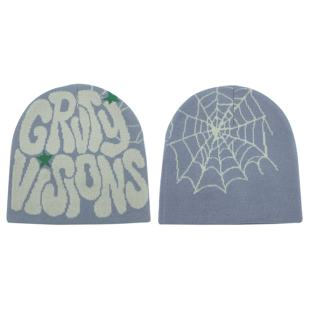 1pc Beanie Hat with graffiti style design.