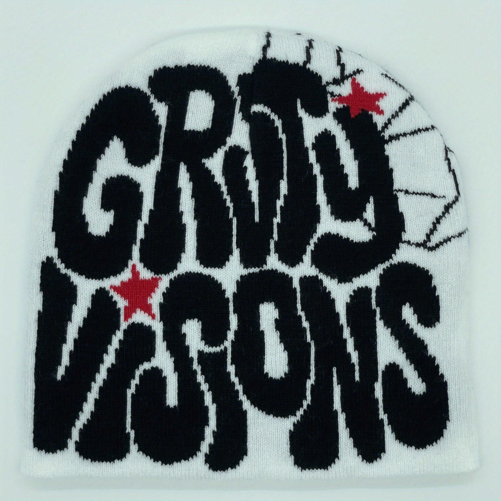 1pc Beanie Hat with graffiti style design.