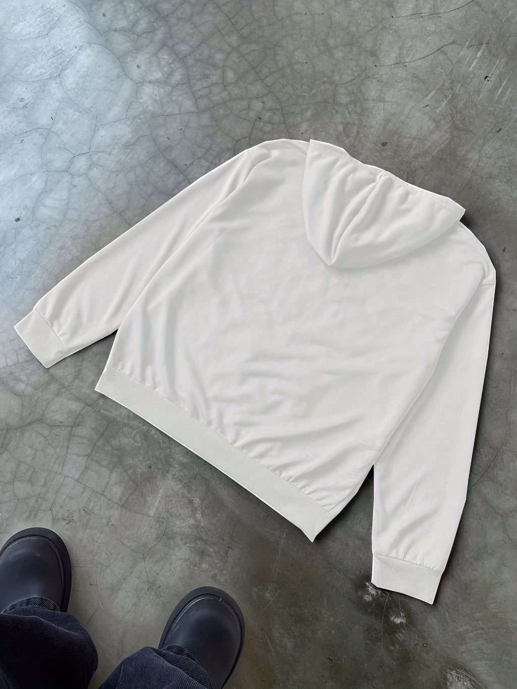 Men's Hooded Sweatshirt with dragon Letter Embroidery,