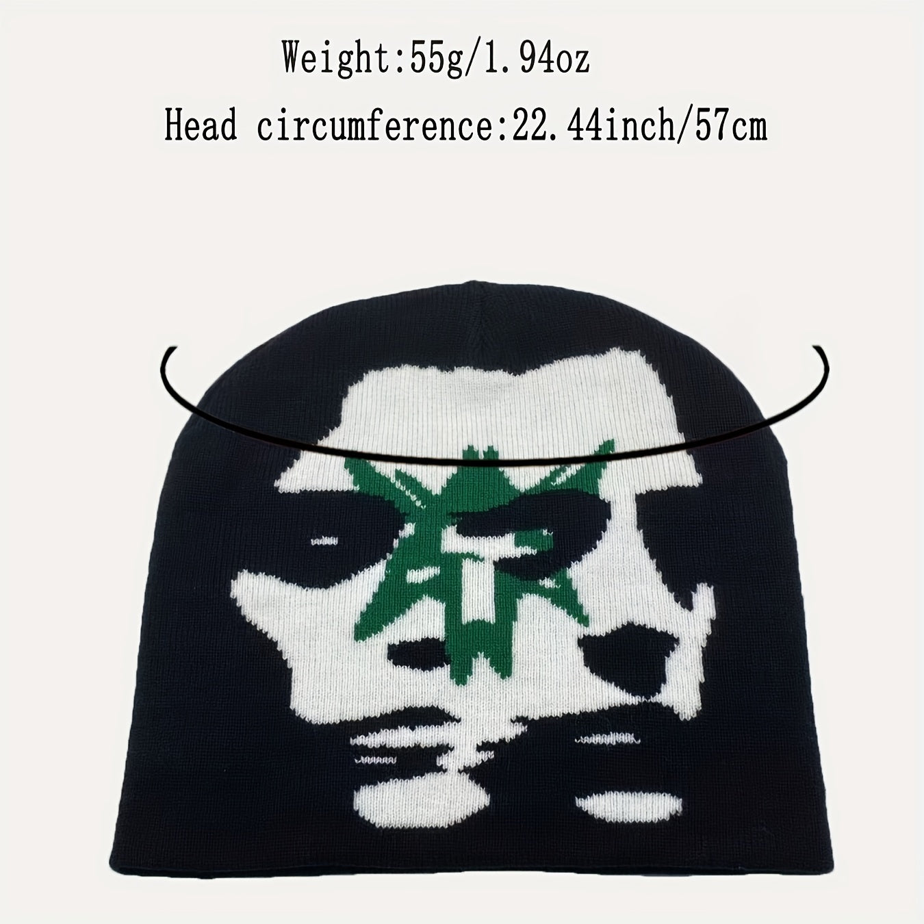 Stylish Jacquard Knit Beanie - Two-Tone Design | Perfect for Casual Wear, Y2K Retro Style | Ideal Gift Choice