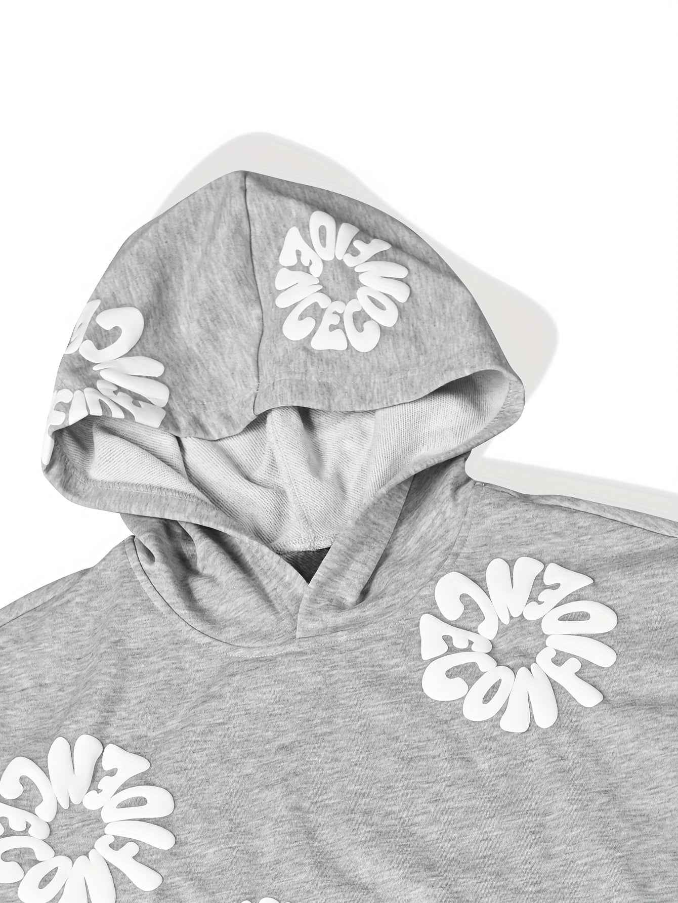 Mens 2 pIece tracksuit Floral Print Hoodie & Sweatpants Set - Loose Fit,